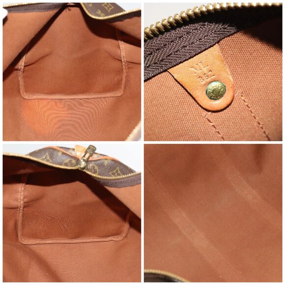 LOUIS VUITTON Monogram Keepall 55 Boston Bag M41424 LV Auth KD301 - Picture 15 of 16